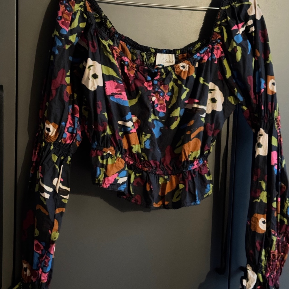 Cleobella Multicolor Off-Shoulder Blouse